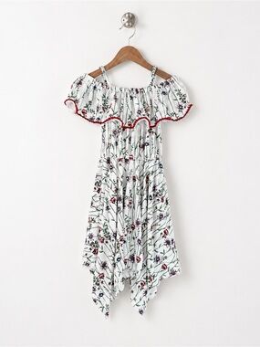 BCBGirls Off The Shoulder Floral Print Dress Size 7 / 8